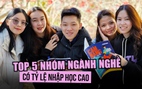 Top 5 nhóm ngành nghề có tỷ lệ nhập học cao