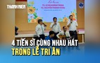 [VIDEO] Xúc động khoảnh khắc hai tiến sĩ Lê Bá Khánh Trình, Nguyễn Thanh Hùng hát cùng đồng nghiệp trong lễ chia tay