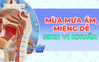 Mùa mưa ẩm: Thời điểm vi khuẩn, nấm trong miệng dễ 'bùng phát'