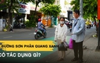 Đường sơn phản quang xanh ở TP.HCM, người dân thích vì: ‘Từ xa cũng nhìn thấy’