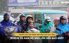 Người dân ướt sũng đội mưa giờ tan tầm, TP.HCM và Nam bộ mưa lớn đến bao giờ?