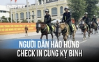 Đội nắng chờ từ 2 giờ chiều, người dân Hà Nội hào hứng ngồi lưng ngựa kỵ binh ở Hồ Gươm