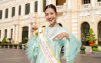 Hoa hậu Môi trường thế giới 2023 Nguyễn Thanh Hà tỏa sáng trong tà áo dài Việt