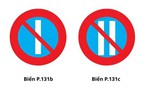 Phân biệt một và hai gạch trắng trên biển cấm đỗ xe