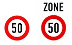 Phân biệt biển báo viền đỏ, chữ đen, nền trắng khác nhau chữ 'ZONE' thế nào?