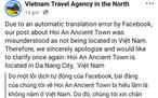 Vietnam Travel Agency in the North nói gì khi hình ảnh Hội An gắn 'ở Trung Quốc'?