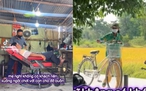 Mẹ già mỗi ngày đạp xe đến tiệm hớt tóc của con: 'Sợ nó ngồi một mình buồn'