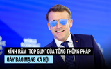 Ông Macron gây bão với kính râm, ông Trump châm chọc