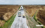 Dự án đường ĐT.857 gặp khó vì khan hiếm vật liệu