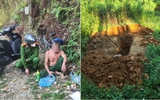 Công an kịp cứu người đàn ông đào sẵn mộ cho mình để tự sát