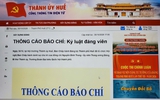 Một cán bộ Thường vụ Tỉnh ủy về hưu ở Huế bị kỷ luật cảnh cáo