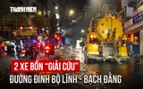 TP.HCM mưa lớn, 2 xe bồn 'giải cứu' đường Đinh Bộ Lĩnh - Bạch Đằng ngập gần 5 tiếng
