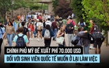 Mỹ đề xuất áp phí 70.000 USD lên sinh viên quốc tế ở lại làm việc