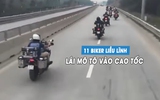 Nhóm 'biker' người nước ngoài bị CSGT phạt vì lái xe phân khối lớn vào cao tốc