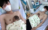 Nam sinh ‘ấp’ bé 1,1 kg bị mất mẹ lay động khắp mạng xã hội