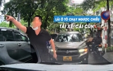 Lái ô tô chạy ngược chiều, tài xế còn tranh cãi đòi người khác nhường đường