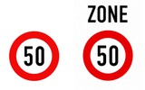 Phân biệt biển báo viền đỏ, chữ đen, nền trắng khác nhau chữ 'ZONE' thế nào?