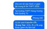Thêm vụ tố cáo gian lận kỳ thi tốt nghiệp THPT, Quảng Trị tiếp tục kiểm tra