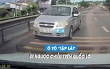 Xe tập lái chạy ngược chiều, tài xế bị CSGT phạt 19 triệu đồng