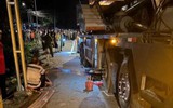 Va chạm với xe cẩu, 2 thiếu niên đi xe đạp điện tử vong tại chỗ