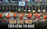 Lạ lùng đua ghe ngo ngay giữa trung tâm TP.HCM