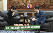 Madame Pang gặp Đại sứ Việt Nam tại Thái Lan, xin lỗi chân thành sau sự cố sai Quốc kỳ
