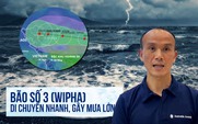 Cảnh báo: Bão số 3 Wipha tốc độ di chuyển nhanh, tiếp tục mạnh thêm