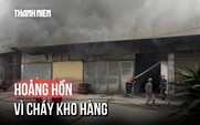Cháy kho hàng trên đường Trần Đại Nghĩa, khu dân cư nháo nhào