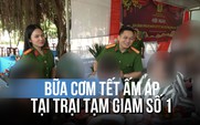 Bữa cơm Tết ấm áp của phạm nhân và gia đình tại Trại tạm giam số 1