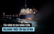 UAV đánh đắm tàu hàng biển Đen, Bulgaria triệu tập đại sứ Nga