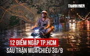 Bản đồ 12 điểm ngập TP.HCM sau trận mưa chiều 30.9: Người dân cần biết trước khi ra đường
