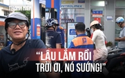 Giá xăng giảm mạnh: Người chen chân đổ đầy bình, tài xế tính chuyện tăng ca