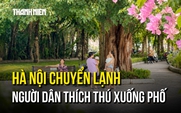 Thu Hà Nội gõ cửa, nhiều người dân hào hứng ra đường