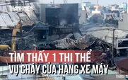 Vụ cháy cửa hàng xe máy ở TP.HCM: Tìm thấy 1 thi thể dưới đống đổ nát
