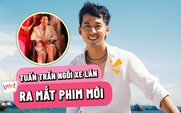 Tuấn Trần ngồi xe lăn ra mắt phim cùng Phương Anh Đào