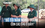 Nghẹn ngào tại mộ tập thể ở xã Minh Đức: 'Bố tôi nằm nghĩa trang, còn các chú ở đây'