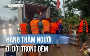 Nước sông Sê Pôn dâng cao vì mưa lớn, hàng trăm người ở Lao Bảo phải di dời