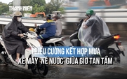 Triều cường kết hợp mưa, đường Trần Xuân Soạn ngập đúng giờ tan tầm