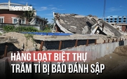 Chủ đầu tư 'quên' làm kè khiến 23 biệt thự bị sóng đánh sập: Đã bắt đầu thi công kè biển