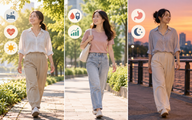 Đi bộ sáng, chiều hay tối: Thời điểm nào mang lại nhiều lợi ích sức khỏe nhất?