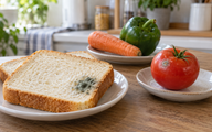 Bánh mì, rau quả bị nấm mốc: Cắt phần hỏng, ăn phần còn lại được không?