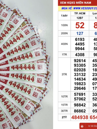 Vé số dãy 999999 trúng xổ số miền Nam ngày 13 tháng 12, nhiều người 'truy tìm'