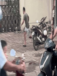 Khỉ rượt đuổi người đàn ông ở TP.HCM, kiểm lâm dùng súng gây mê bắt giữ