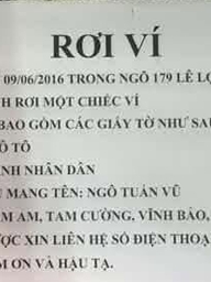 Mất ví đã 10 năm, người đàn ông bất ngờ nhận lại nguyên 20 triệu đồng