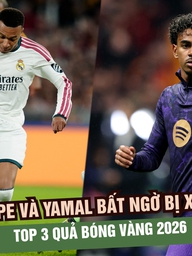 Mbappe và Yamal bất ngờ bị xếp ngoài top 3 Quả bóng vàng 2026