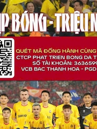 CLB Thanh Hóa công khai mã QR, kêu gọi người dân ủng hộ tiền giúp đội bóng