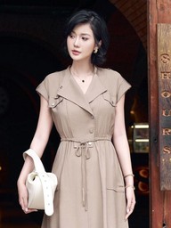 Trang phục tông màu be mang đến vẻ đẹp bền vững