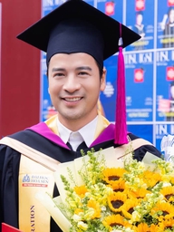 Đoàn Minh Tài tốt nghiệp thạc sĩ ở tuổi 42