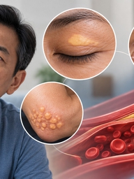 5 dấu hiệu trên da, mắt có thể liên quan cholesterol cao