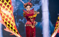 Lê Hoàng Phương 'bùng nổ' tại đêm thi trang phục dân tộc Miss Grand International